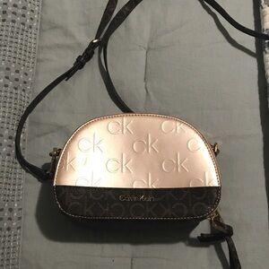 Calvin Klein Blush and Ebony Crossbody Bag